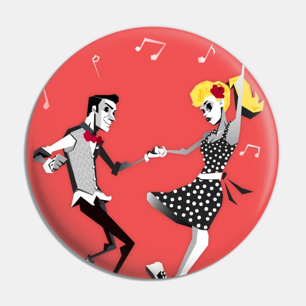 "Jitterbug" Pin by Art N' Soul