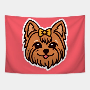 Kawaii Yorkshire Terrier Dog Lover Yorkie Retro Tapestry