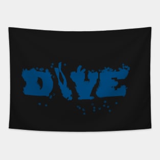 Just Dive Navy Tapestry