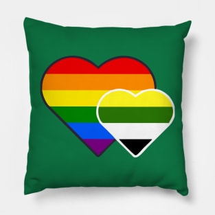 Skolisexual Double Heart Pillow