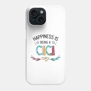 Happiness Is Being A Cici Wildflowers Valentines Mothers Day Phone Case