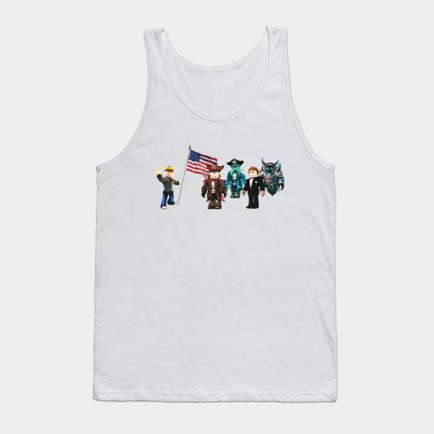 Roblox Roblox Game Roblox Characters Roblox Tank Top Teepublic - mario vest roblox