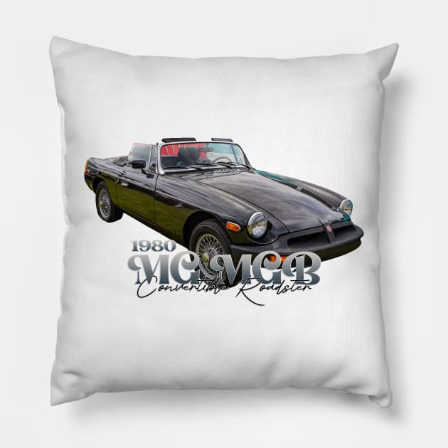 1980 MG MGB Convertible Roadster Pillow by Gestalt Imagery