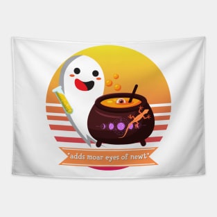 Halloween Cute Ghost *Adds Moar Eyes of Newt* Funny Costume Magic Cauldron Magic Potion Tapestry