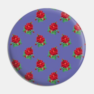 Red vintage roses on Very Peri Pin