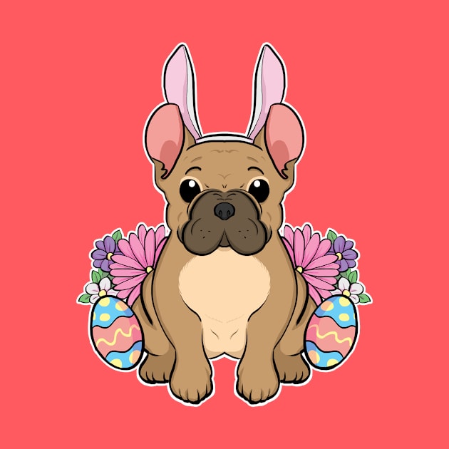 French Bulldog Easter Bunny by Starline Hodge