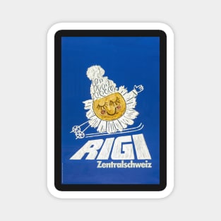 Rigi,Zentralschweiz, Ski Poster Magnet