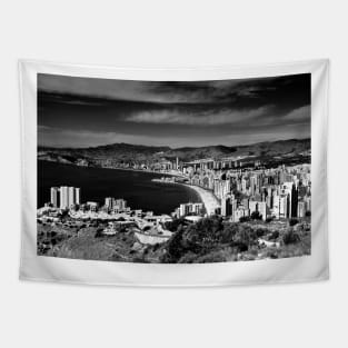 Benidorm Skyline Cityscape Costa Blanca Spain Tapestry