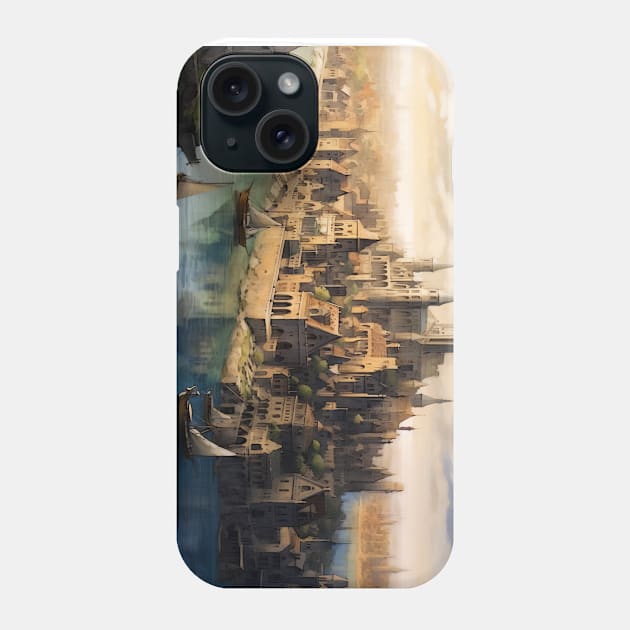 The City by the River Phone Case by David Kincaid Art