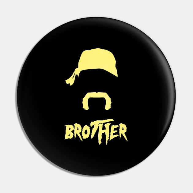 Brother Classic Vector (Yellow) - Hulk Hogan Pin by cheesefries