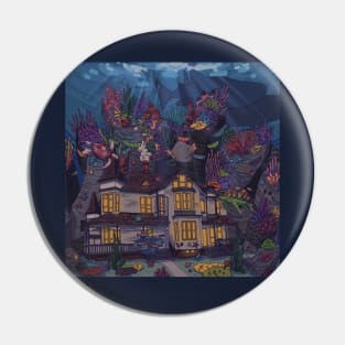 A Wizard's Underwater Abode Pin