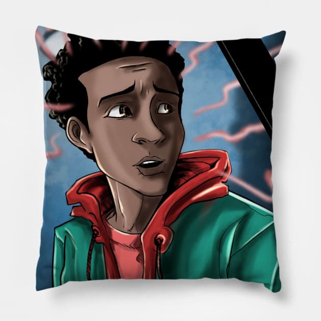 Miles Morales Pillow by CrazyPencilComics