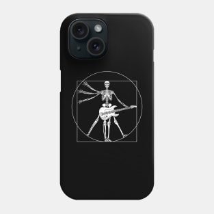 Skeleton Playing Guitar Design for Guitarist Gift and Guitar Player Present Phone Case