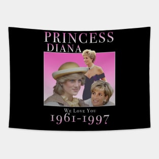 Princess Diana Her Charitable Heart And Endless Devotion Tapestry