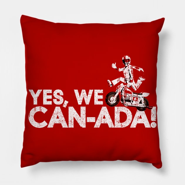 Yes, We CAN-ADA! Pillow by huckblade