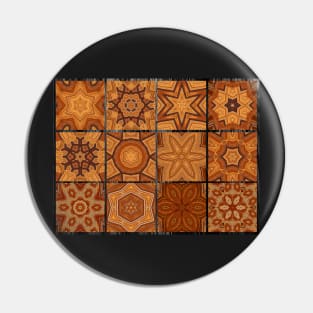 Mandala wood 1 Pin