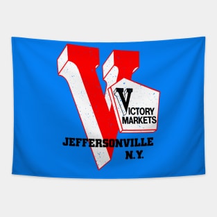 Victory Market Former Jeffersonville NY Grocery Store Logo Tapestry