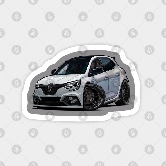 Renault Megane RS Magnet by RCJM_Cartoons