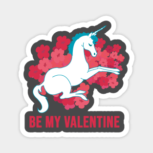 Valentine unicorn Magnet