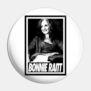 Bonnie Raitt - Portrait Retro Pin