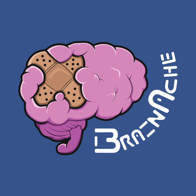 Brainache - white text by Shapetrix