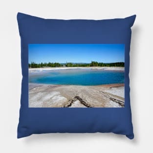 Turquoise Pool Midway Basin Yellowstone Wyoming Pillow