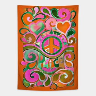 Funky Hippy Design Tapestry