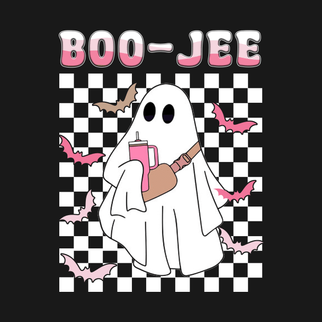 Spooky Season Cute Ghost Halloween Costume Boujee Boo-Jee by JennyArtist