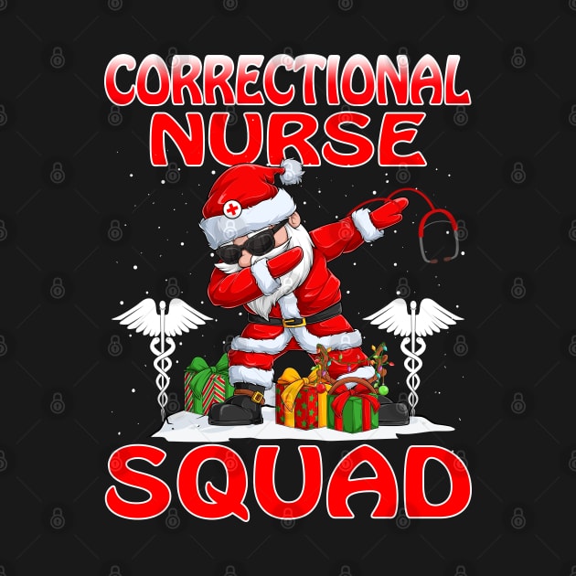 Christmas Correctional Nurse Squad Reindeer Pajama Dabing Santa by intelus