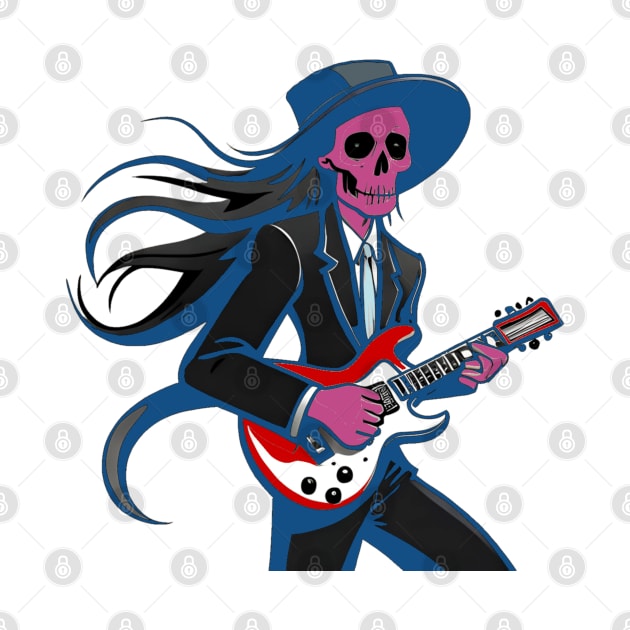 Rock star skeleton by sweetvision