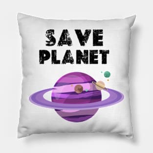 happy earth day 2024 SAVE PLANET Pillow