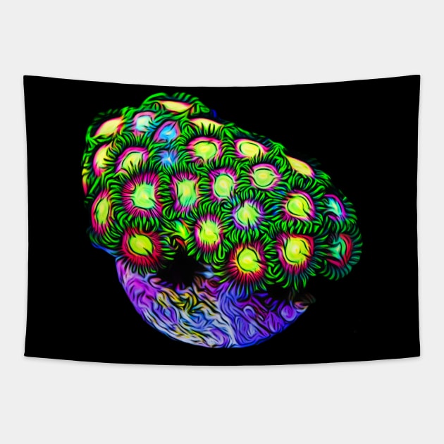 Zoa Garden Tapestry by unrefinedgraphics