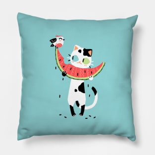 Watermelon Cat Pillow