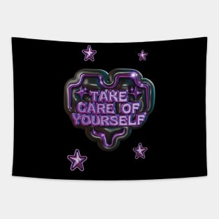 Take Care Of Yourslef Purple Edition Tapestry