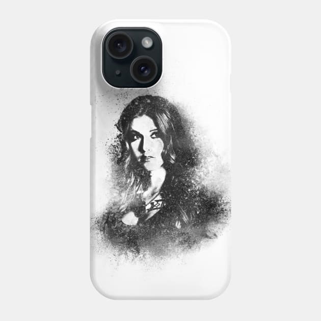 Shadowhunters / The mortal Isntruments - Clary Fray / Clary Fairchild / Katherine McNamara - portrait sand explosion (black) Phone Case by Vane22april