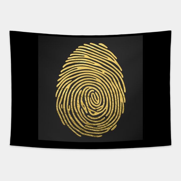 GOLDEN FINGER PRINT Tapestry by GOTOCREATE