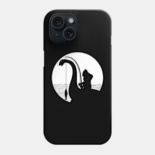 Bigfoot Fishing Loch Ness Monster Phone Case