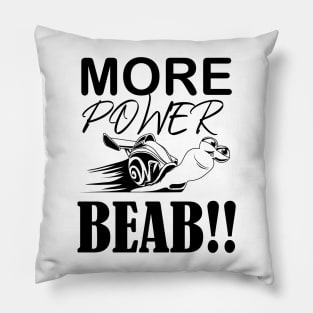 turbo snail speed Pillow