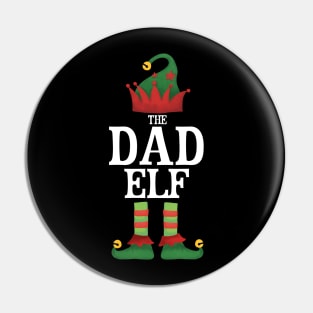 Dad Elf Matching Family Group Christmas Party Pajamas Daddy Papa Fathers Day Pin