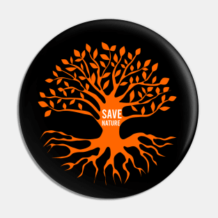 Save nature art Pin