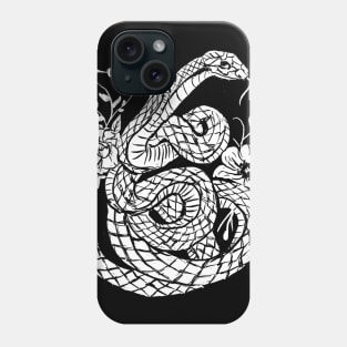 Two Headed Snake, Serpent, Gothic, Witchy, Punk Phone Case