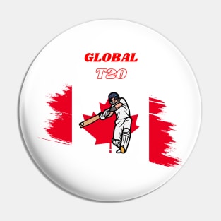 Global T20 Canada with Canada Flag Pin