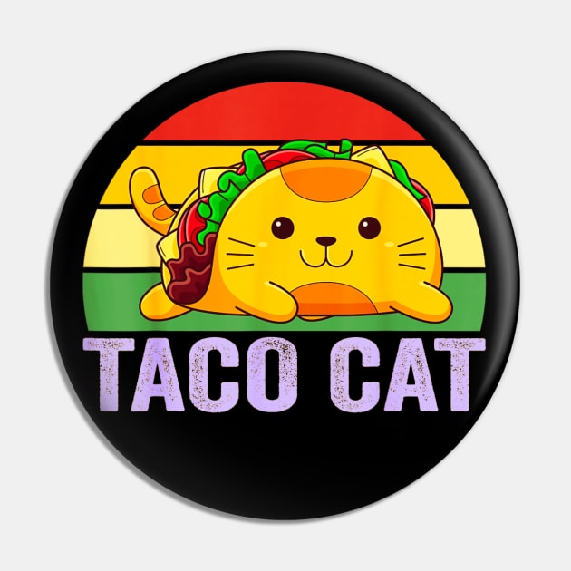 Taco cat retro Pin by Dreamsbabe