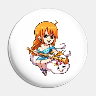 Nami & Zeus One Piece Wano Country Pin