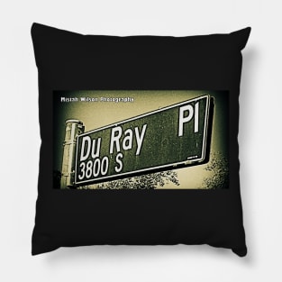 Du Ray Place, Los Angeles, California by Mistah Wilson Pillow