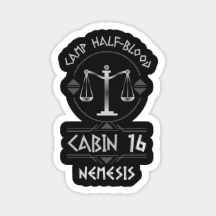 Cabin #16 in Camp Half Blood, Child of Nemesis – Percy Jackson inspired design Magnet