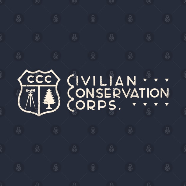 Civilian Conservation Corps - Shield Wordmark by DMSC