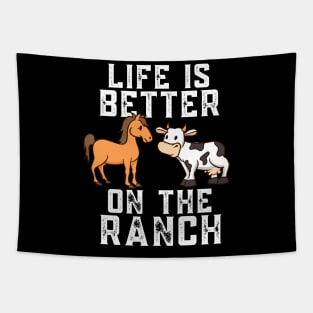 Life On The Ranch Tapestry