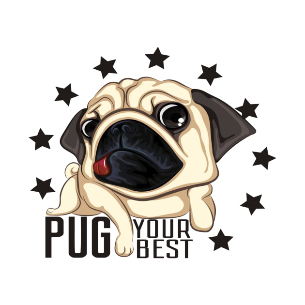 pug dog by amramna