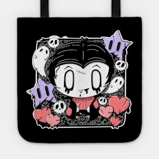 Victor the zombie vampire boy in kawaii style Tote